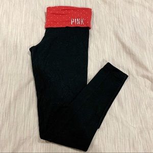 VS PINK Cropped Skinny Yoga Leggings